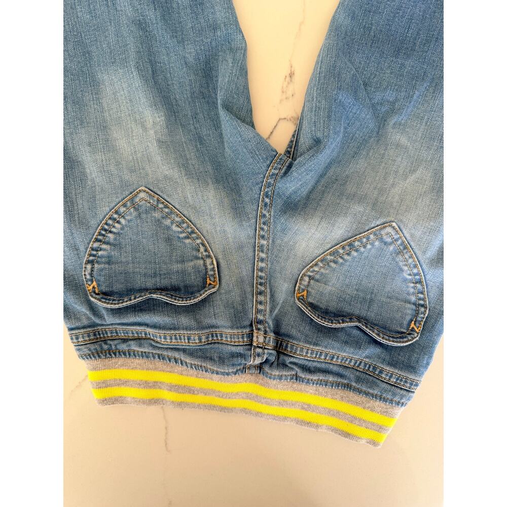 Mini Boden Girls Light Wash Denim Crop Pants Sz 6 - Picture 3 of 4